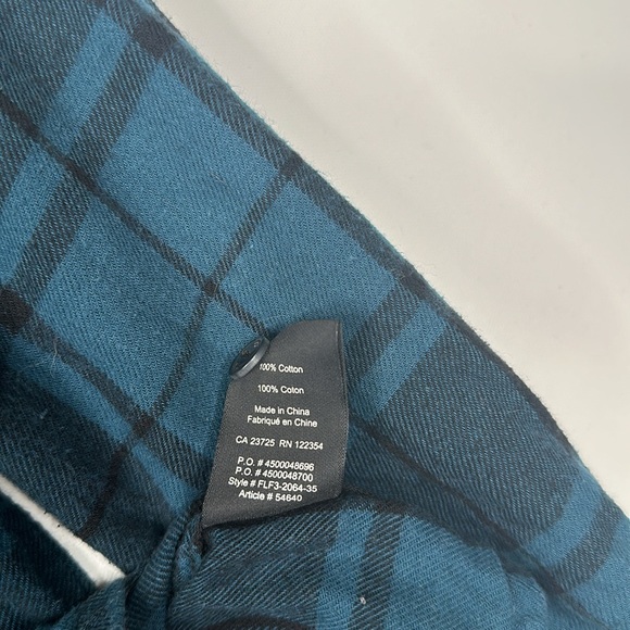 Aritzia - TNA Plaid Button Down Shirt Womens Size M Green and Black - Picture 4 of 6